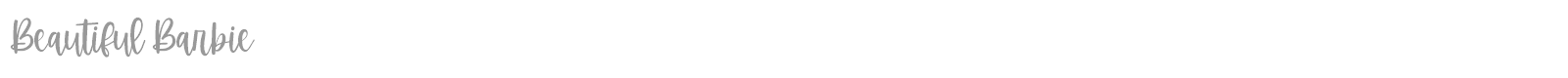 Beautiful Barbie font preview