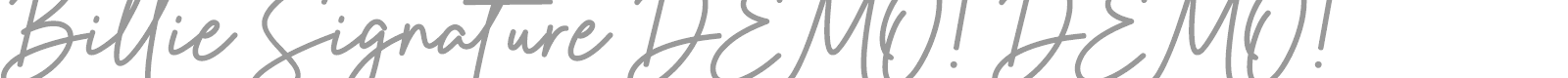 Billie Signature font preview
