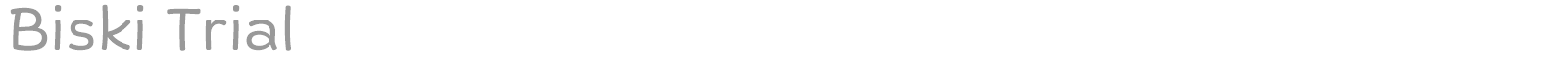 Biski font preview