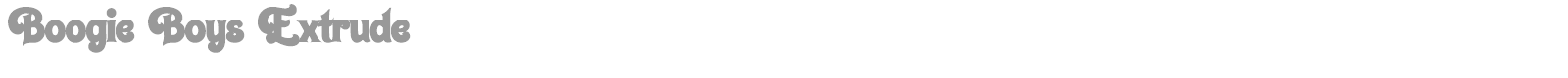 Boogie Boys font preview