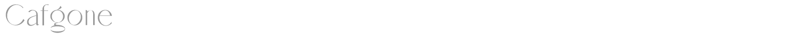 Cafgone font preview