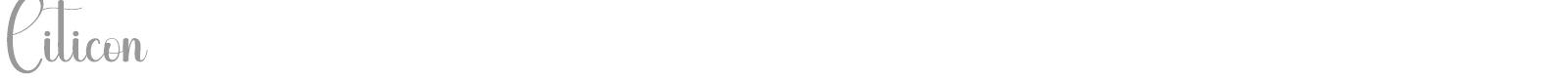 Citicon font preview