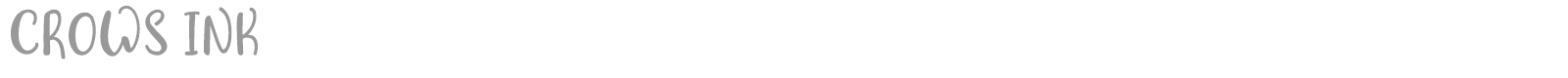 Crows Ink font preview