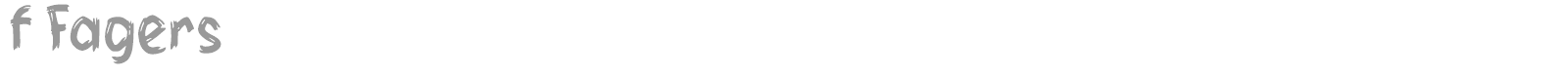 f Fagers font preview