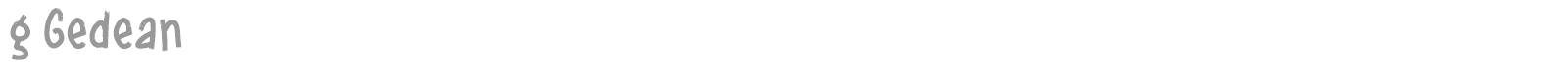 g Gedean font preview