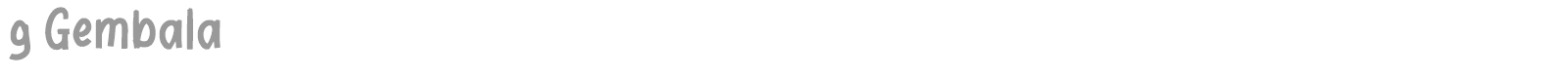 g Gembala font preview