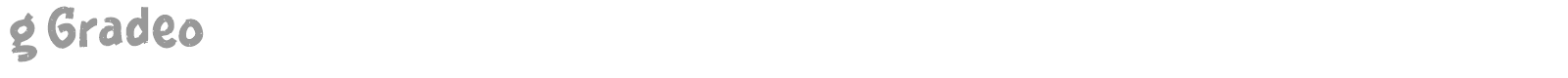 g Gradeo font preview