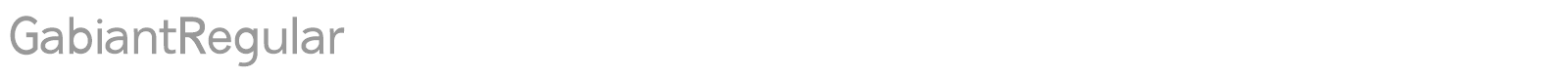 Gabiant font preview