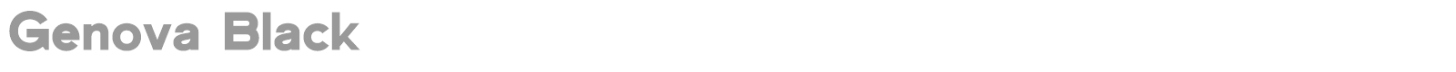 Genova font preview