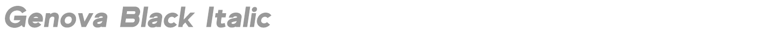 Genova font preview