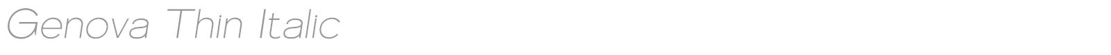 Genova font preview