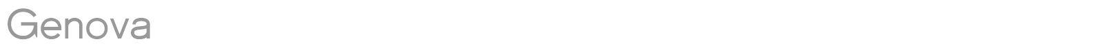Genova font preview