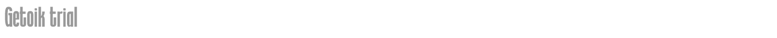 Getoik font preview