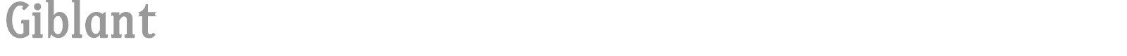 Giblant font preview