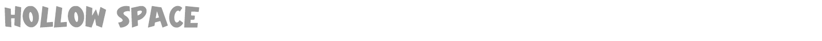 Hollow Space font preview