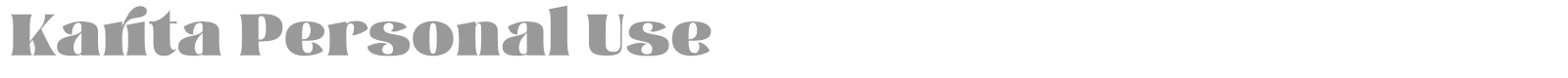 Karita font preview