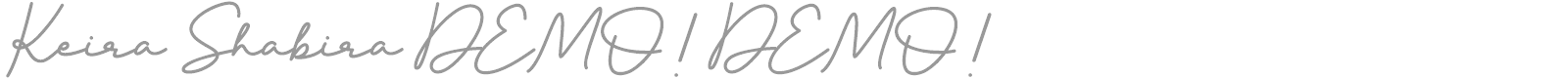 Keira Shabira font preview
