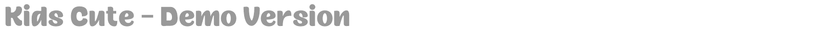 Kids Cute font preview