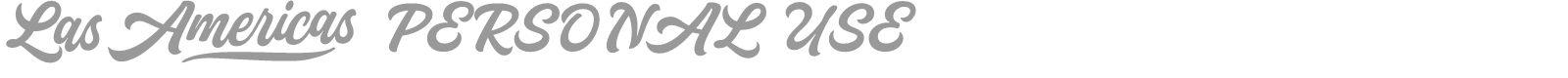 Las Americas font preview