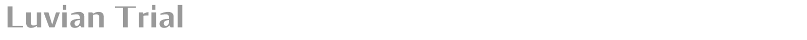 Luvian font preview
