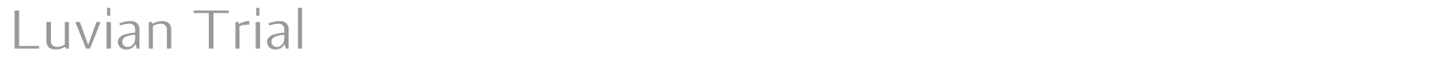 Luvian font preview
