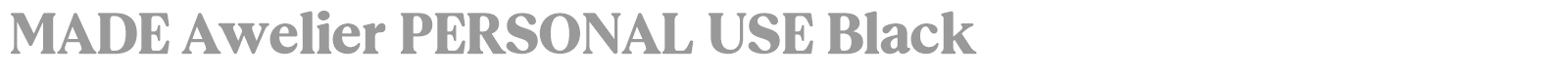 MADE Awelier font preview