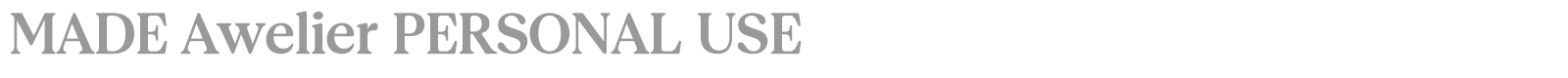 MADE Awelier font preview