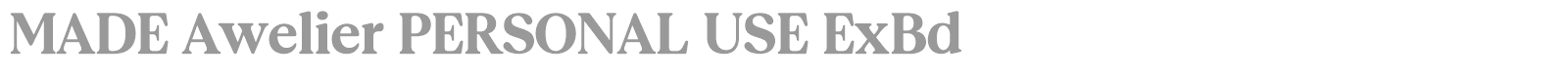 MADE Awelier font preview