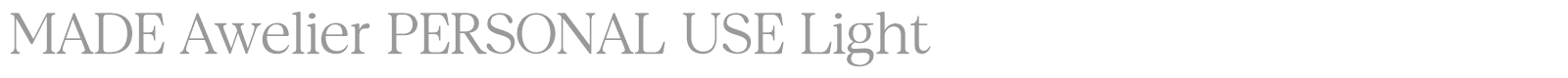 MADE Awelier font preview
