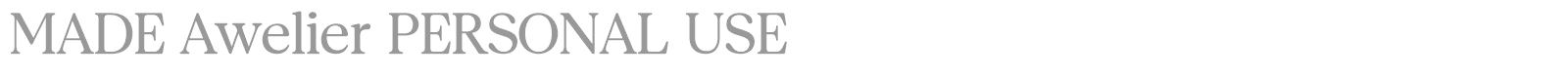 MADE Awelier font preview