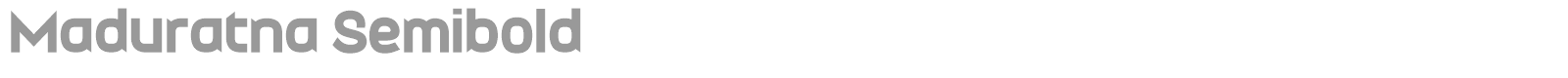 Maduratna font preview