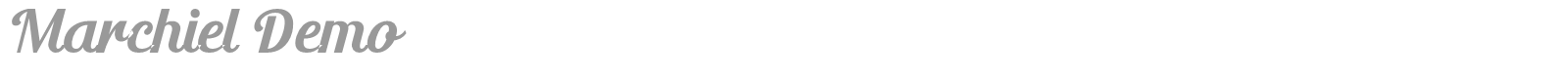 Marchiel font preview