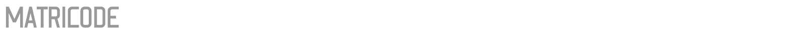 Matricode font preview