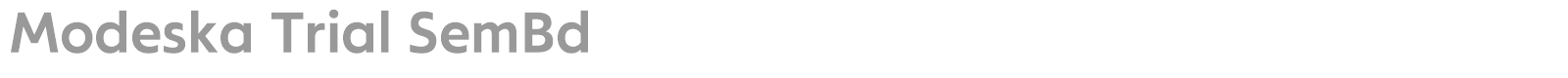 Modeska font preview
