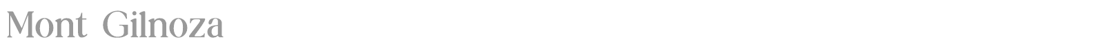 Mont Gilnoza font preview