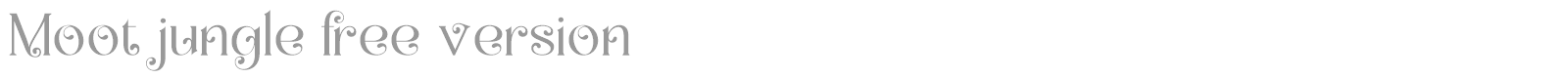 Moot Jungle font preview