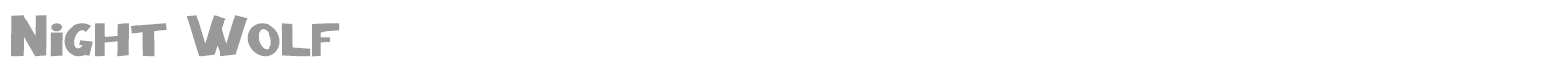 Night Wolf font preview