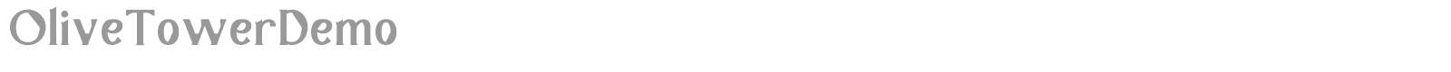 OliveTower font preview