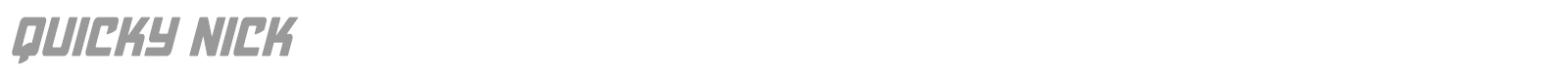 Quicky Nick font preview