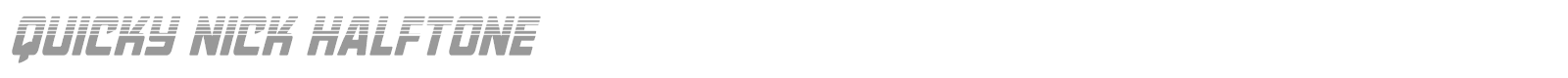 Quicky Nick font preview