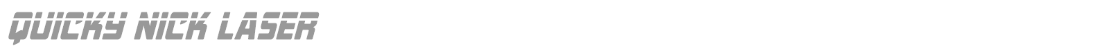 Quicky Nick font preview