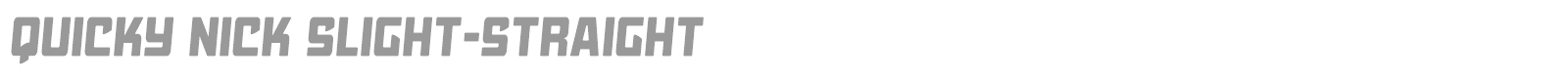 Quicky Nick font preview