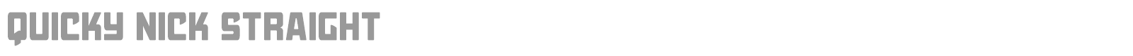 Quicky Nick font preview