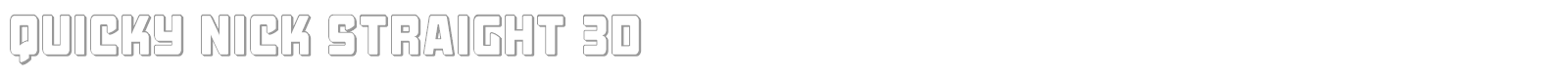 Quicky Nick font preview
