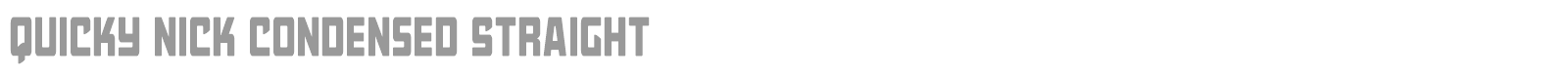 Quicky Nick font preview