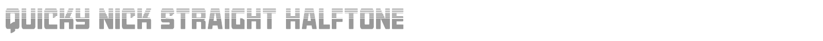Quicky Nick font preview