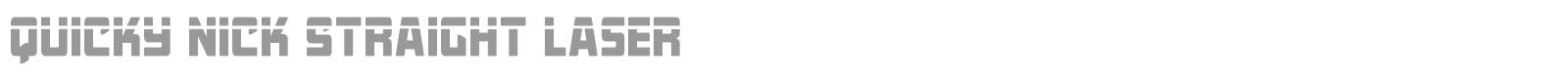 Quicky Nick font preview