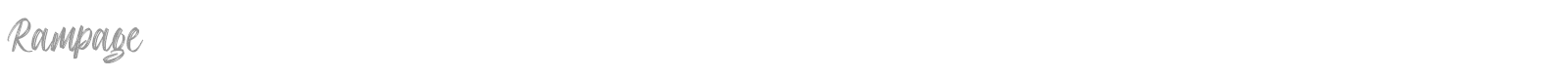 Rampage font preview