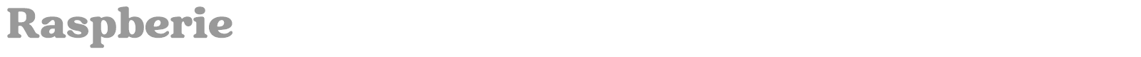 Raspberie font preview