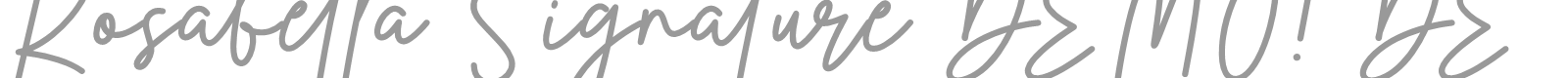 Rosabella Signature font preview